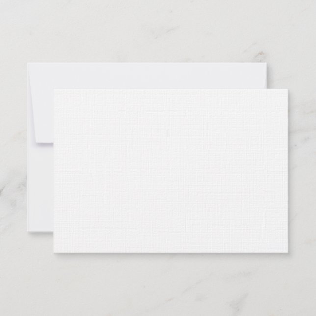 Linen Paper Wedding RSVP Response Card (Vorderseite)