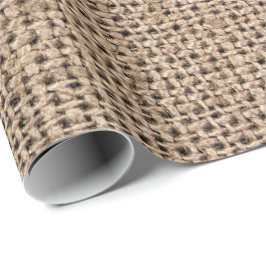 Linen Powder Beige Brown Wedding Bridal Graduate Geschenkpapier