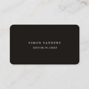 Linen Schlicht Einzigartig Minimalistische Smoky S Visitenkarte
