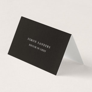 Linen Schlicht Einzigartig Minimalistische Smoky S Visitenkarten