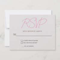Linen Schlichte Hochzeitserie RSVP Antwortkarte