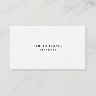 Linen Trendy Minimalistische Berufliche klassische Visitenkarte