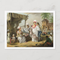 Linenmarkt, Roseau, Dominica, c.1780 (Öl auf Dosen