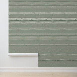 Lines Abstrakt Sage Green Tapete
