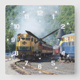 Lines ALCO C-630 #5308 Wall Clocks Quadratische Wanduhr