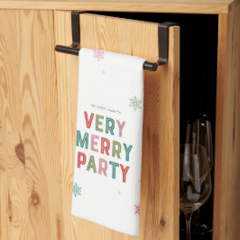 Lines Merry and Bright Holiday Party Handtuch