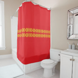 Lines of Stars Shower Curtain Duschvorhang
