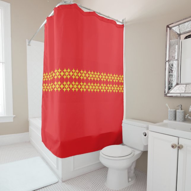 Lines of Stars Shower Curtain Duschvorhang (Beispiel)