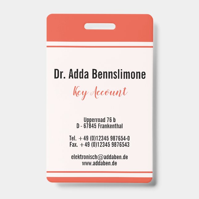 Lines Red Series Ausweis (Vorderseite)