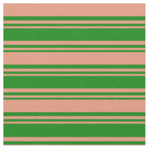 Lines/Streifen-Muster für grüne und dunkle Lachs Stoff