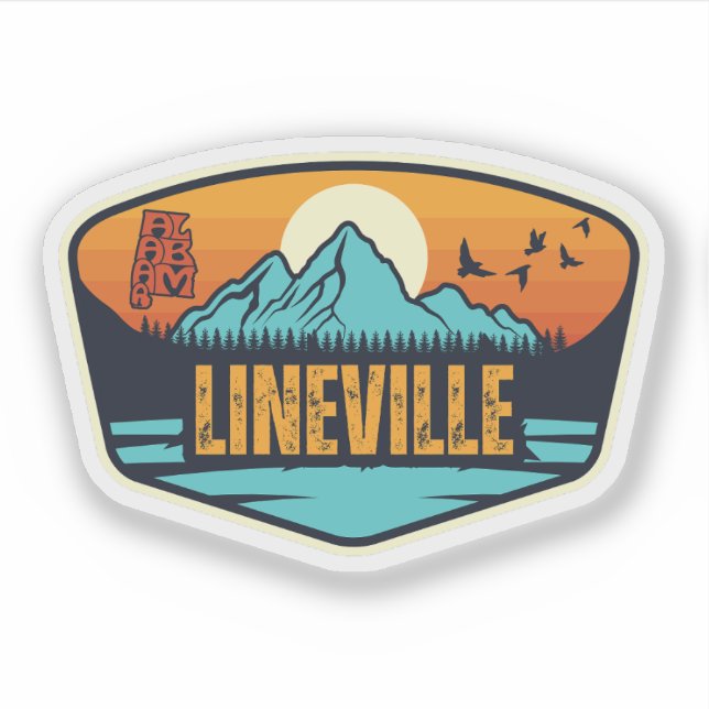 Lineville, Alabama Aufkleber (Vorderseite)