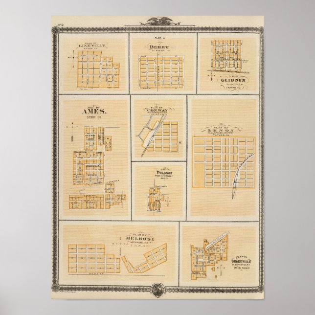 Lineville, Derby, Glidden, Ames, Conway Poster (Vorne)
