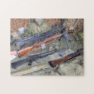 L'infanterie d'ère du Vietnam embrayent le puzzle