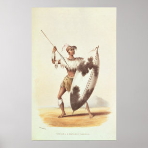 Lingap, ein Matabili Krieger Poster