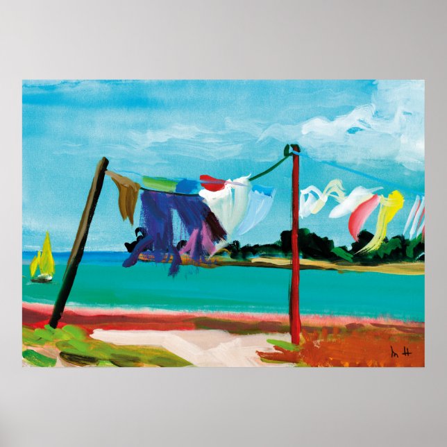linge dans la brise poster (Vorne)