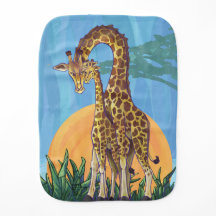 Giraffe maman et bébé