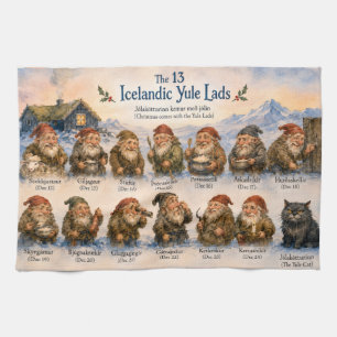Linge De Cuisine 13 lutins islandais de Noël en Islande