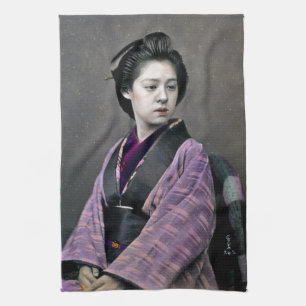 Linge De Cuisine 1870 Belle Japonaise