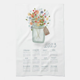 Linge De Cuisine 2023 Tea Towel Calendar Cuisine Dish Towel Art
