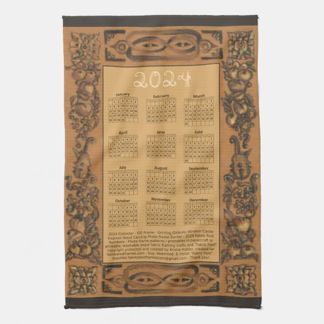 Linge De Cuisine 2024 Calendrier Windsor Castle Grinling Gibbons Wo (Vertical)