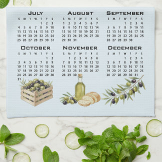 Linge De Cuisine 2027 Calendar, Mediterranean Olives, Blue