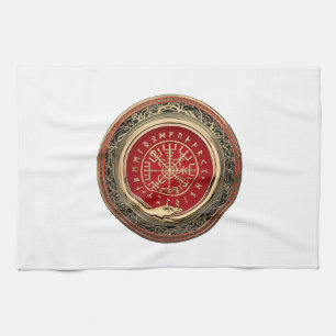 Linge De Cuisine [300] Vegvisir - Viking Gold Magic Runic Compass