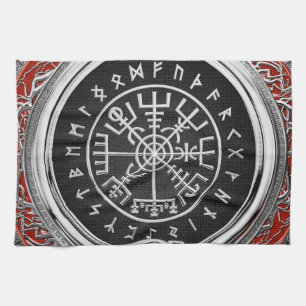Linge De Cuisine [300] Vegvisir - Viking Silver Magic Runic Compass