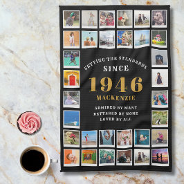 Linge De Cuisine 80th Birthday Family Memories Photo Collage 
