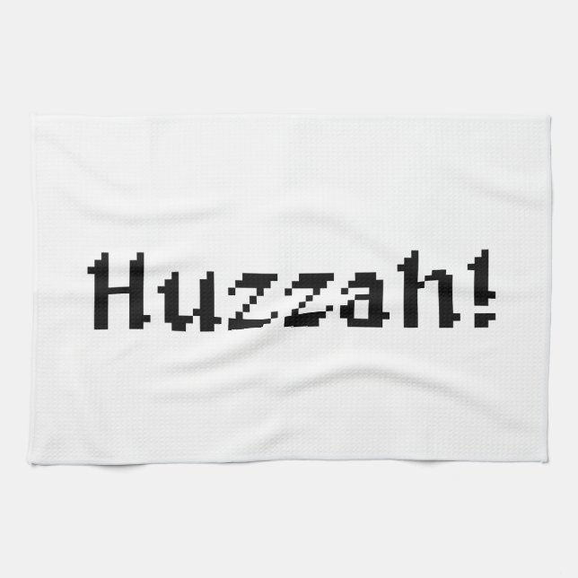 Linge De Cuisine 8 Bits Huzzah ! (Horizontal)