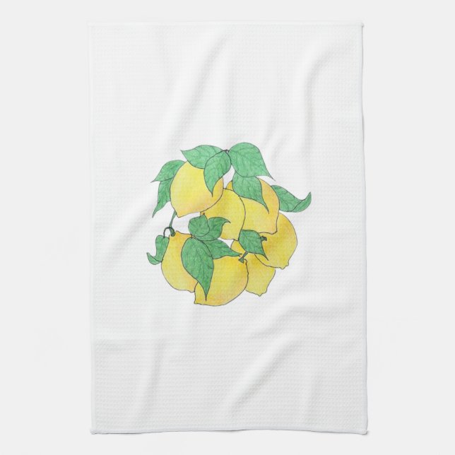 Linge De Cuisine A bunch of Lemons Kitchen Towel (Vertical)
