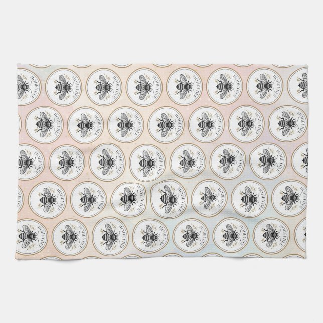 Linge De Cuisine Abeille à miel (Horizontal)