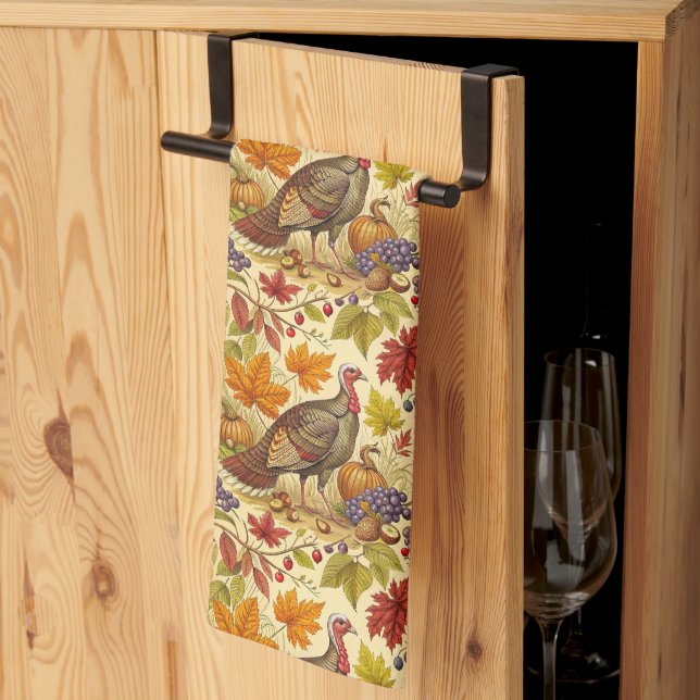 Linge De Cuisine Abondance de Thanksgiving (Pliage en tiers)