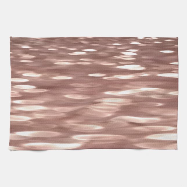Linge De Cuisine Abstract #3: Copper Rose Gold (Horizontal)