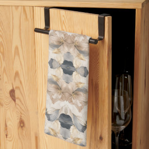 Linge De Cuisine Abstraction Florale Artistique de Luxe