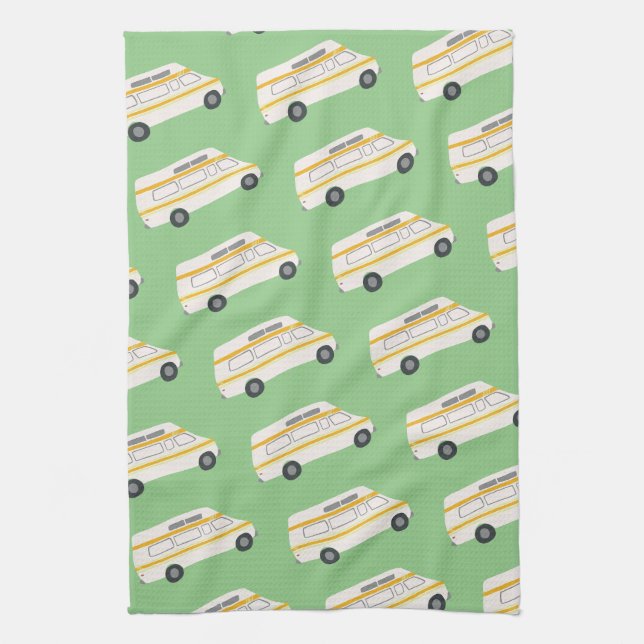 Linge De Cuisine ACCUEIL SWEET ACCUEIL Retro Campervan Motorhome RV (Vertical)