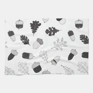 Linge De Cuisine Acorns et feuille