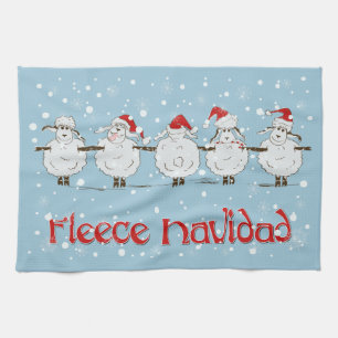Linge De Cuisine adorable FUNNY Fleece Navidad Christmas Sheep