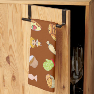 Linge De Cuisine Adorable moderne pâtisserie mignonne motif chef br