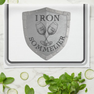 Linge De Cuisine Adulte à vin en fer sommelier
