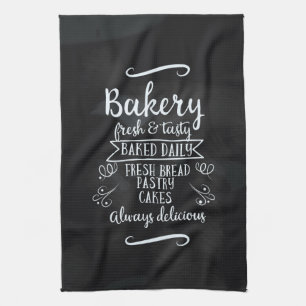 Linge De Cuisine affiche en tableau de bord de la boulangerie de st