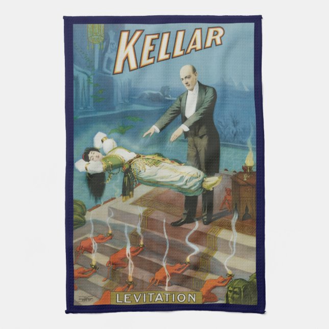 Linge De Cuisine Affiche Magie Vintage, Magicien Harry Kellar (Vertical)
