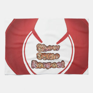 Linge De Cuisine Afficher un peu de respect Imprimé