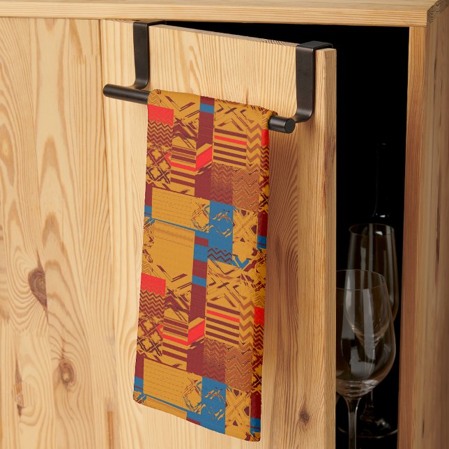 Linge De Cuisine Afrocentric Geometric Print  (Créateur téléchargé)