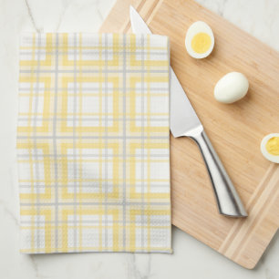 Linge De Cuisine Agritourisme Plaid, Beurre Jaune, Gris, Crème