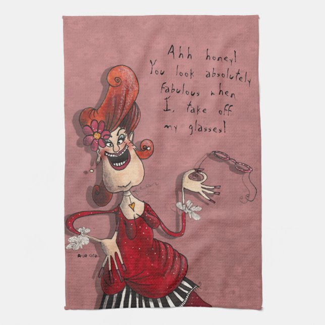 Linge De Cuisine Ahh miel… (Vertical)