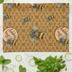 Linge De Cuisine Aie Du Bonheur ! Abeille de miel mignonne