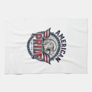 Linge De Cuisine Aigle de Fierté Américaine Design Patriotique Vint