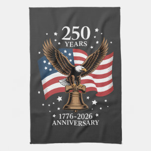 Linge De Cuisine Aigle et Drapeau 250 Ans d'Amérique 1776-2026