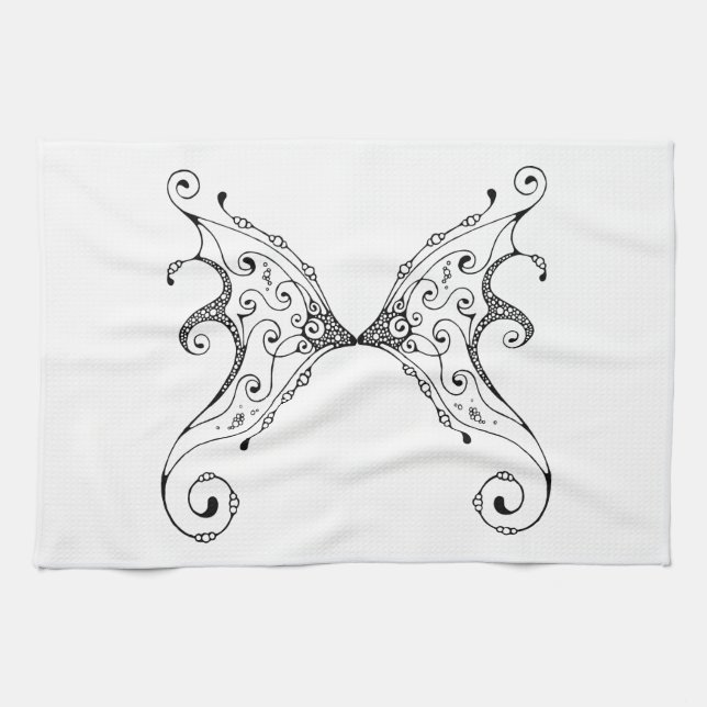 Linge De Cuisine Ailes de fées (Horizontal)
