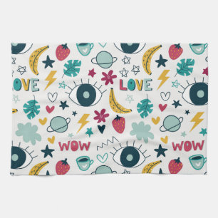 Linge De Cuisine Aimer la jolie conception oculaire